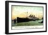 Cuxhaven, Dampfschiff Fürst Bismarck, Hapag, Hafen-null-Framed Giclee Print