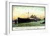 Cuxhaven, Dampfschiff Fürst Bismarck, Hapag, Hafen-null-Framed Giclee Print