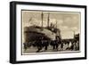 Cuxhaven, Hapag, Dampfer Albert Ballin, Passagiere-null-Framed Giclee Print