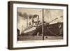 Cuxhaven, United States Lines, S.S. Resolute,Dampfer-null-Framed Giclee Print