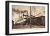 Cuxhaven, United States Lines, S.S. Resolute,Dampfer-null-Framed Giclee Print