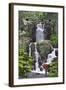 Cuyahoga Valley National Park, Ohio - Deer and Falls-Lantern Press-Framed Art Print