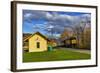 Cuyahoga Valley Scenic Railroad in Autumn in Cuyahoga National Park, Ohio, USA-Chuck Haney-Framed Photographic Print