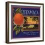 Cuyamaca Brand - El Cajon, California - Citrus Crate Label-Lantern Press-Framed Art Print