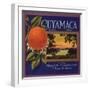 Cuyamaca Brand - El Cajon, California - Citrus Crate Label-Lantern Press-Framed Art Print
