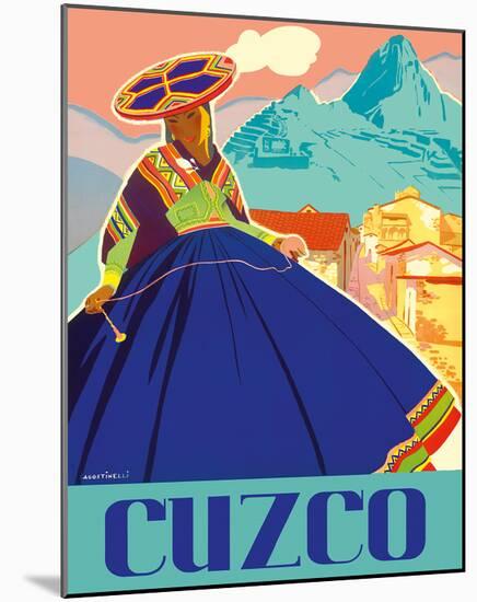 Cuzco, Peru - Machu Picchu-Agostinelli-Mounted Giclee Print