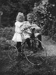 Two Children on a Tricycle, 1911-1912-CW Perry-Framed Giclee Print