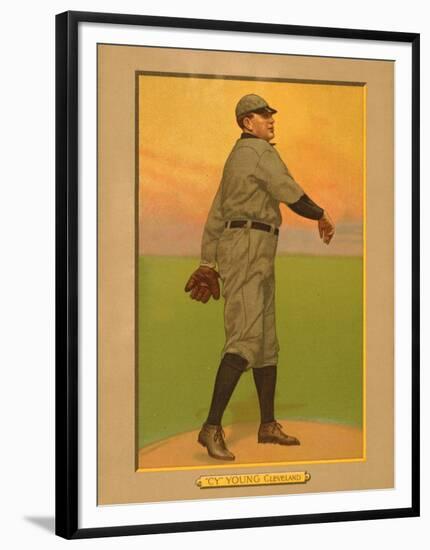 Cy Young, 1911 (T3) Turkey Red Cabinets Trading Card-null-Framed Art Print