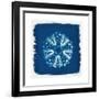 Cyan Blue Urchin-Christine Caldwell-Framed Premium Giclee Print