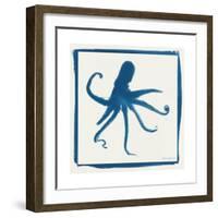Cyan Octopus-Christine Caldwell-Framed Premium Giclee Print
