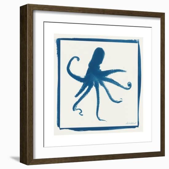 Cyan Octopus-Christine Caldwell-Framed Premium Giclee Print