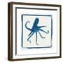 Cyan Octopus-Christine Caldwell-Framed Premium Giclee Print