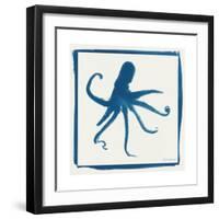 Cyan Octopus-Christine Caldwell-Framed Premium Giclee Print