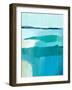 Cyan Reflections IV-Annie Warren-Framed Art Print