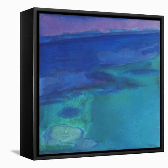 Cyanae Blue, 1997 (Oil and Glaze on Gesso Board)-Charlotte Johnstone-Framed Stretched Canvas