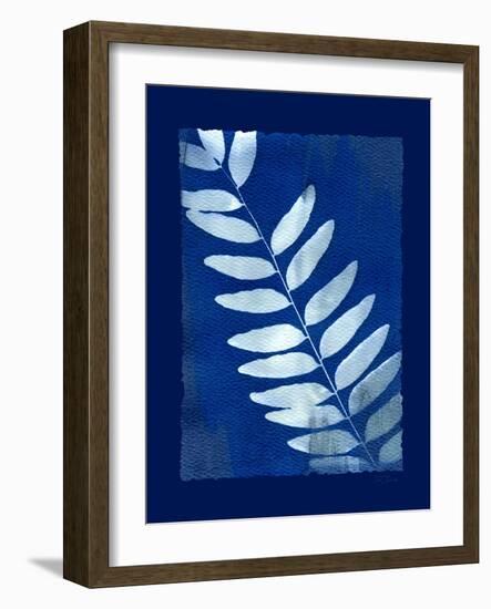 Cyanotype Fern-Dan Zamudio-Framed Art Print