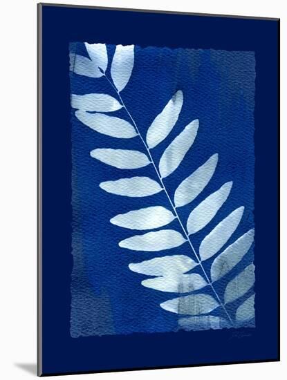 Cyanotype Fern-Dan Zamudio-Mounted Art Print