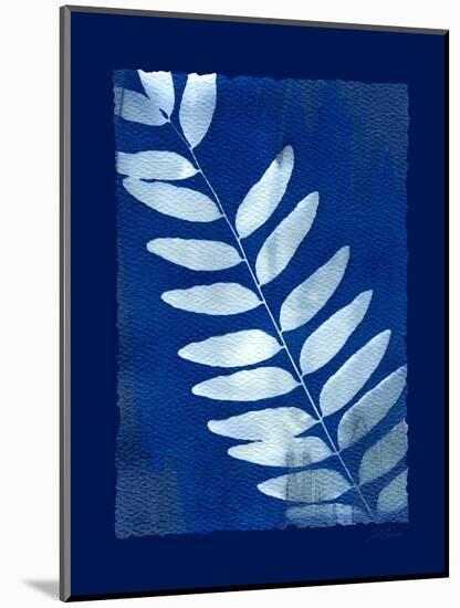 Cyanotype Fern-Dan Zamudio-Mounted Art Print