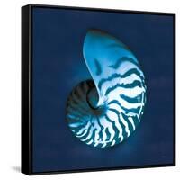 Cyanotype Sea I-Sue Schlabach-Framed Stretched Canvas