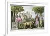 Cybele on Her Chariot and Attis, from "Le Costume Ancien Ou Moderne"-Angelo Monticelli-Framed Giclee Print