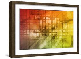 Cybernetics Mechanical Design as a Blueprints Art-kentoh-Framed Premium Giclee Print