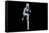 Cyborg Running-Christian Darkin-Framed Stretched Canvas