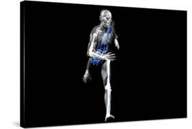 Cyborg Running-Christian Darkin-Stretched Canvas