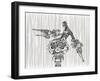Cyborg War.-RYGER-Framed Art Print