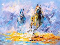 Oil Painting - Running Horse-CYC-Art Print