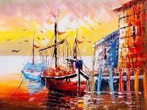 Oil Painting - Sailing Boat-CYC-Art Print
