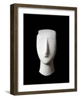 Cycladic Art : Head and Neck of a Woman-null-Framed Photographic Print