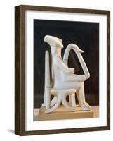 Cycladic Civilization. Marble Statue of Lyre Player, from Keros Island-null-Framed Giclee Print