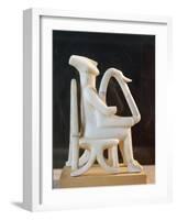 Cycladic Civilization. Marble Statue of Lyre Player, from Keros Island-null-Framed Giclee Print
