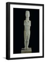 Cycladic Female Figure, from the Island of Amorgo, 2700-2300 BC-null-Framed Giclee Print