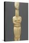 Cycladic Female Figure with Folded Arms of the Precanonical Type-null-Stretched Canvas