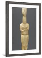 Cycladic Female Figure with Folded Arms of the Precanonical Type-null-Framed Photographic Print