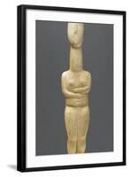 Cycladic Female Figure with Folded Arms of the Precanonical Type-null-Framed Photographic Print