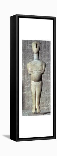 Cycladic marble figure, 25th century BC-Unknown-Framed Stretched Canvas