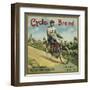 Cycle Brand - Fillmore, California - Citrus Crate Label-Lantern Press-Framed Art Print