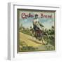 Cycle Brand - Fillmore, California - Citrus Crate Label-Lantern Press-Framed Art Print