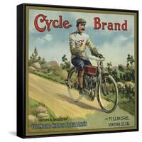 Cycle Brand - Fillmore, California - Citrus Crate Label-Lantern Press-Framed Stretched Canvas