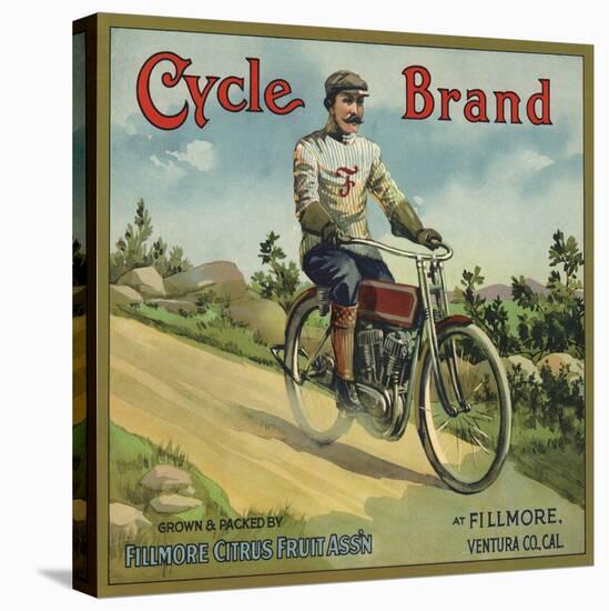 Cycle Brand - Fillmore, California - Citrus Crate Label-Lantern Press-Stretched Canvas