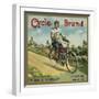 Cycle Brand - Fillmore, California - Citrus Crate Label-Lantern Press-Framed Art Print