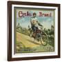 Cycle Brand - Fillmore, California - Citrus Crate Label-Lantern Press-Framed Art Print