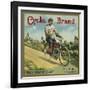 Cycle Brand - Fillmore, California - Citrus Crate Label-Lantern Press-Framed Art Print