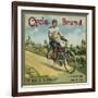 Cycle Brand - Fillmore, California - Citrus Crate Label-Lantern Press-Framed Art Print