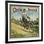 Cycle Brand - Fillmore, California - Citrus Crate Label-Lantern Press-Framed Art Print