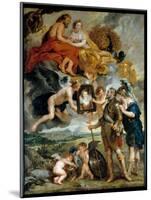 Cycle Des Medicis: “” the King of France Henry IV (1553-1610) Receives the Portrait of Marie De Med-Peter Paul Rubens-Mounted Giclee Print