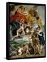 Cycle Des Medicis: “” the King of France Henry IV (1553-1610) Receives the Portrait of Marie De Med-Peter Paul Rubens-Framed Stretched Canvas