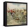 Cycle Football, Berlin-Alfredo Ortelli-Framed Stretched Canvas
